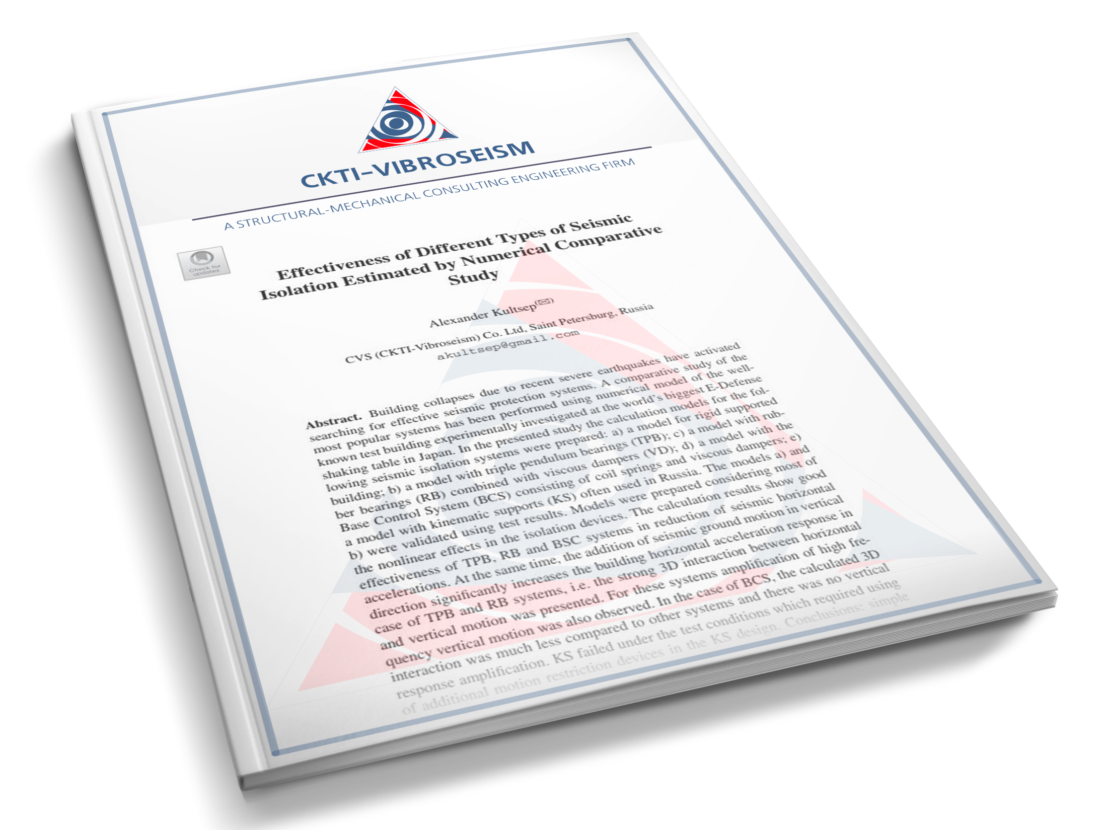 Обложка Effectiveness of Different Types of Seismic Isolation Estimated by Numerical Comparative Study